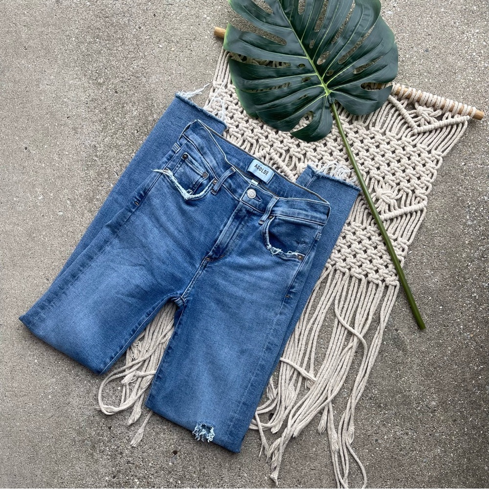 Agolde Distressed Skinny Jeans Size 26